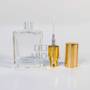 Botol Kotak Trans 15Ml Tutup Gold