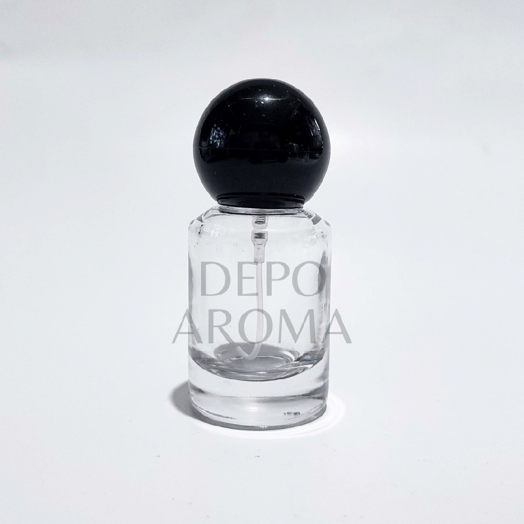 Botol Alien Bulat Drat 30Ml Tutup Hitam