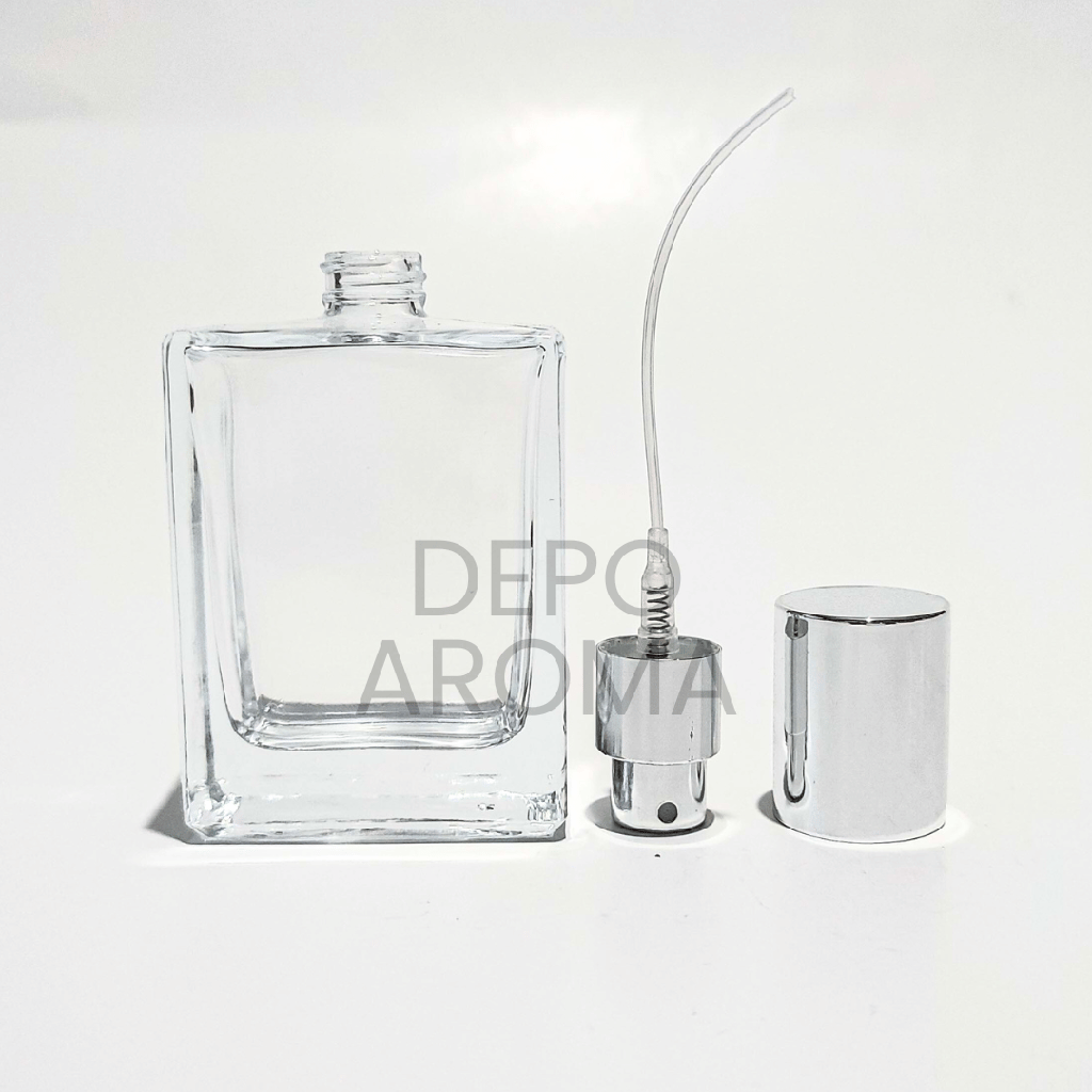 Botol Hermes Drat 50Ml Tutup Silver