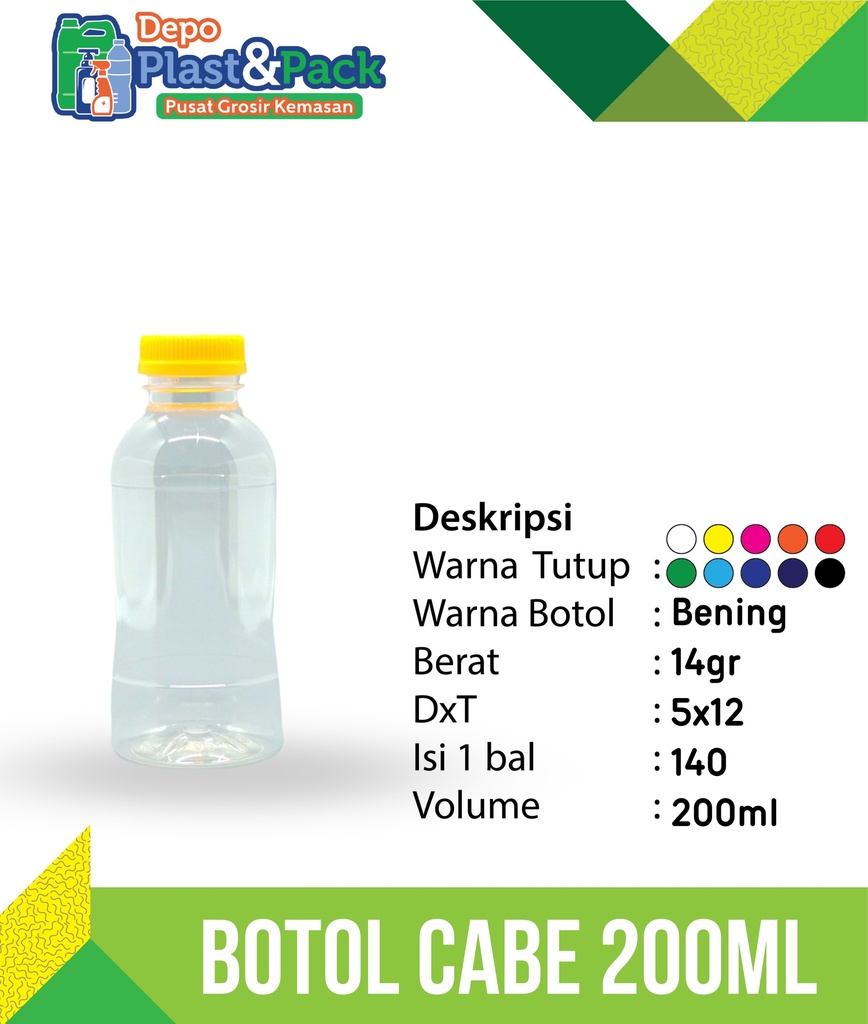 Botol Cabe 200ml N/30