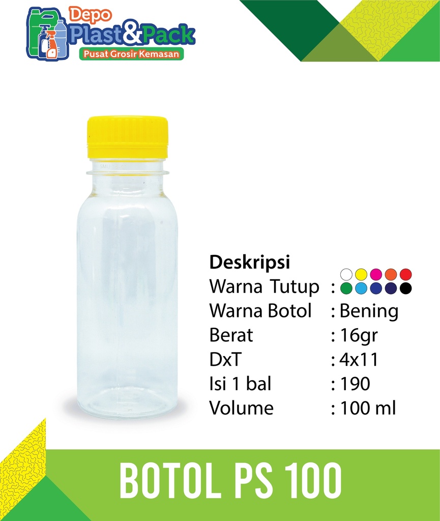 Botol PS 100ml LongNeck N/30