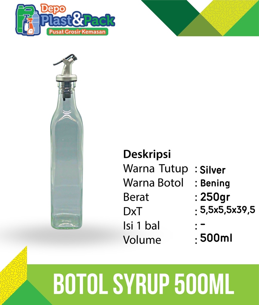 Botol Sirup 500ml GB012 C