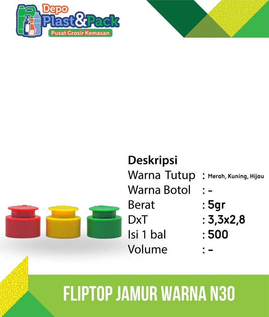 FlipTop Jamur Yellow N/30