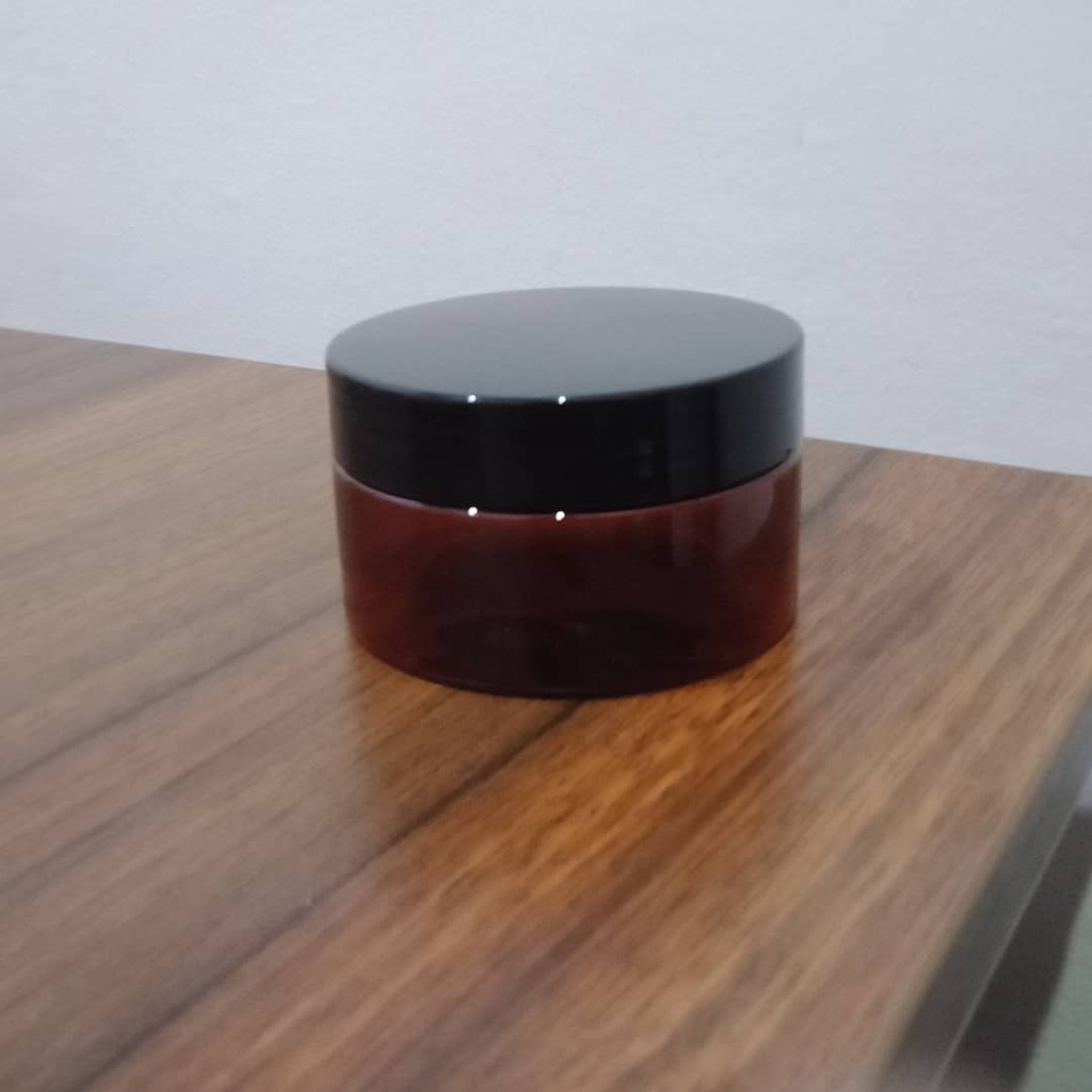 Pot Cream Acrylic Bulat Black 15gr