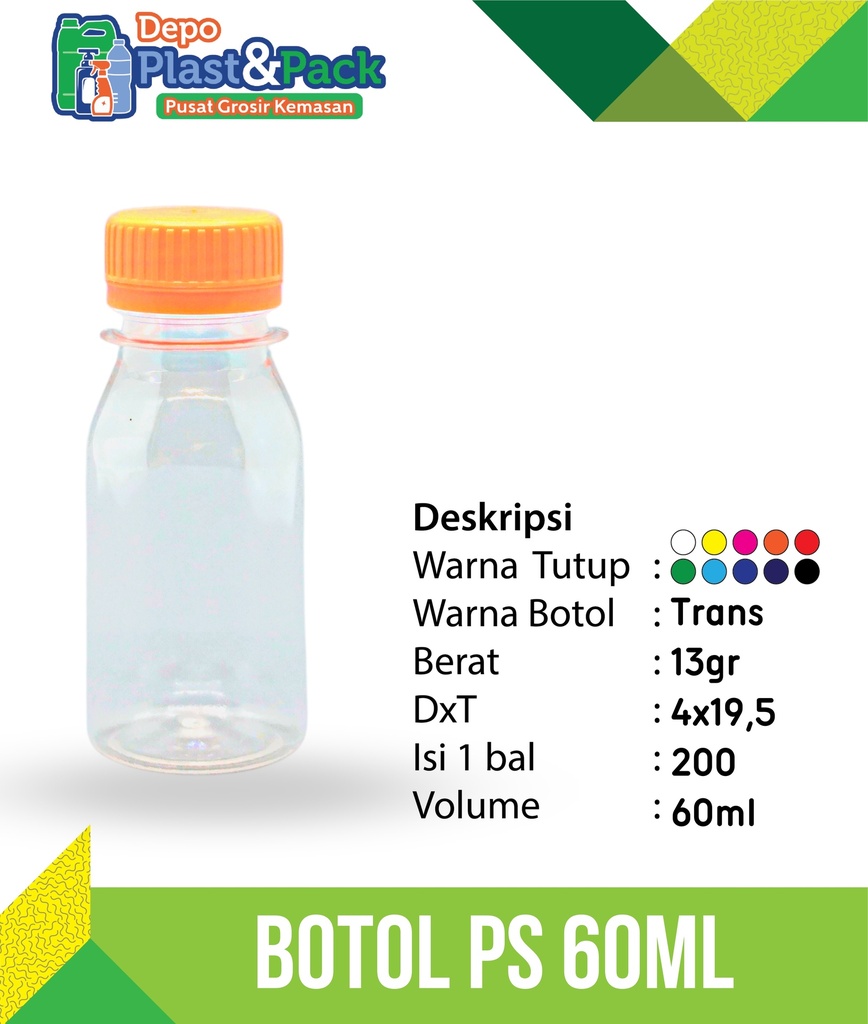 Botol PS 60ml N/30