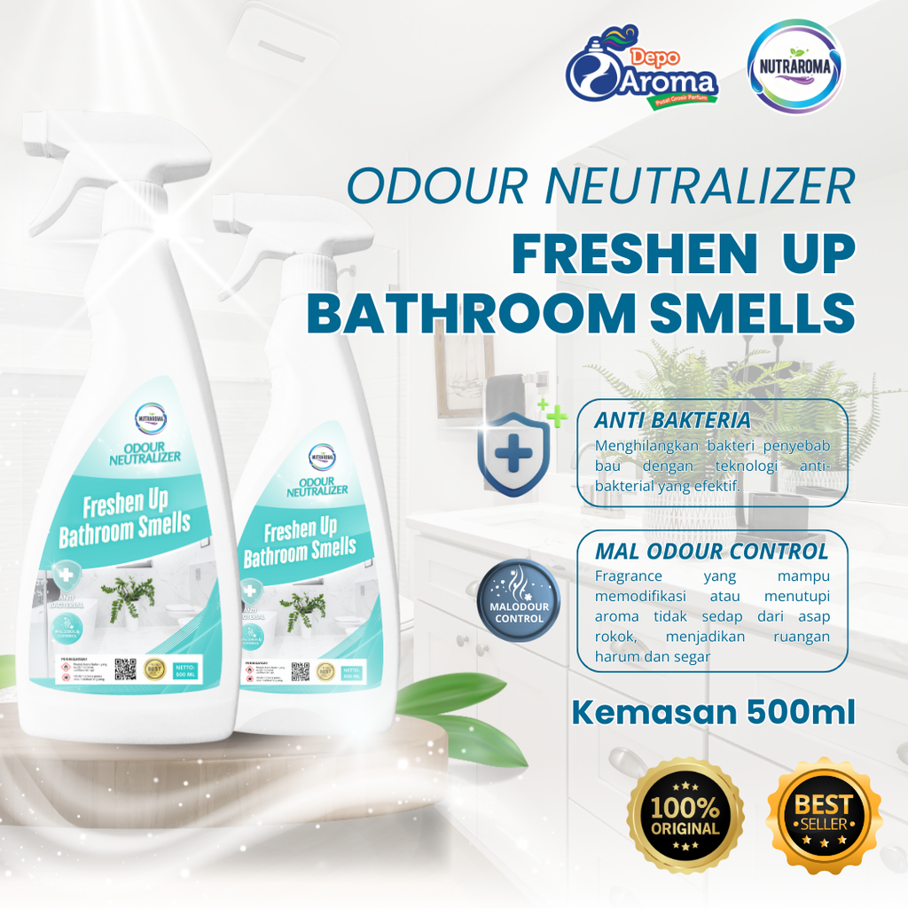 NUTRAROMA FRESHEN UP BATHROOM SMELLS ODOURS 500 mL