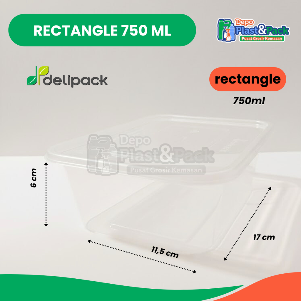 Thinwall Rectangle 750ml