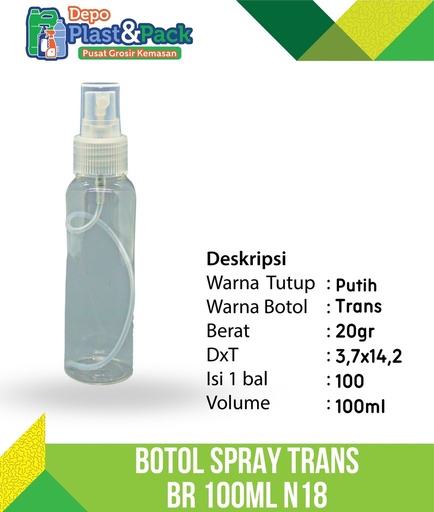 [BTLPLST0090] BR 100ml Trans N/24