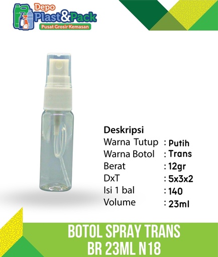 [BTLPLST0106] BR 23ml Trans N/18