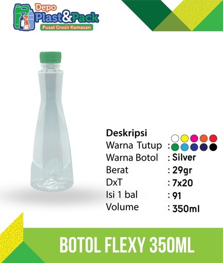 [BTLPLST0182] Botol Flexy 350ml N/30