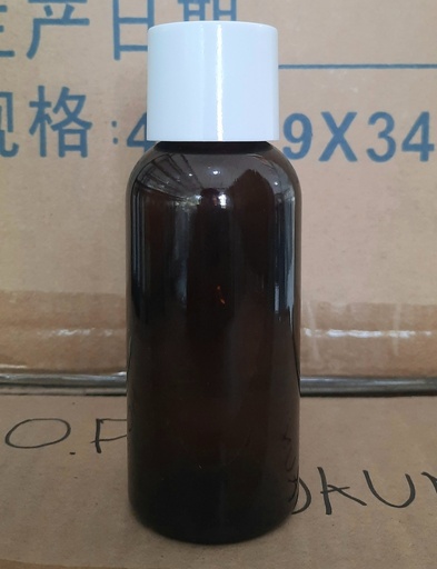 [BTLKCSMPEL] Botol Kaca Amber 130ml
