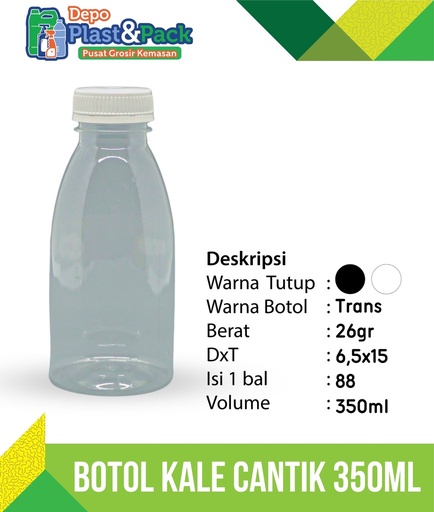 [BTLPLST0005] Botol Kale Cantik 350Ml N/30