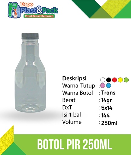 [BTLPLST0021] Botol Pir 250ml N/30