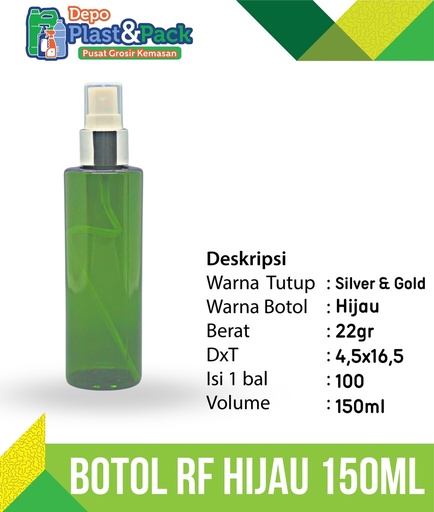 [BTLPLST00901] RF 150ml Green N/24
