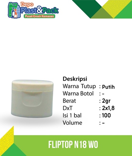 [BTLPLST0327] Fliptop WO N/18