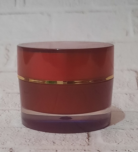 [BTLPLST0358] Pot Cream Acrylic Red 10gr