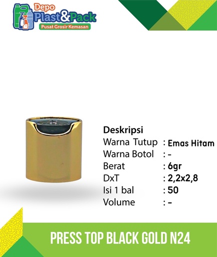 [BTLPLST0142] PressTop Black Gold N/24