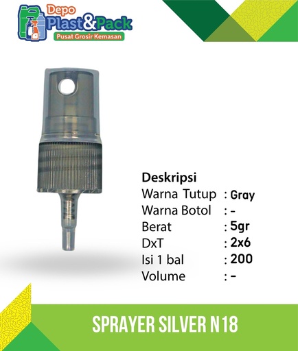 [BTLPLST0124] Spray Grey N/18