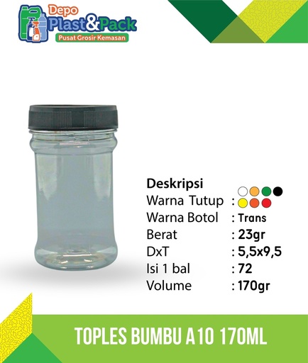 [BTLPLST0038] Toples Bumbu A10 170ml