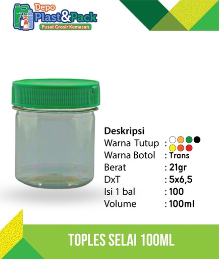 [BTLPLST0044] Toples Selai 100ml