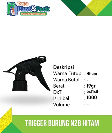 [BTLPLST0179] Trigger Burung SP Black N/28