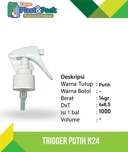 [BTLPLST0180] Trigger Burung White N24